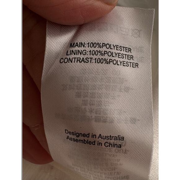 Stevie May Cosmic Currents Gold Embroidery Starry White Top M - Picture 9 of 10